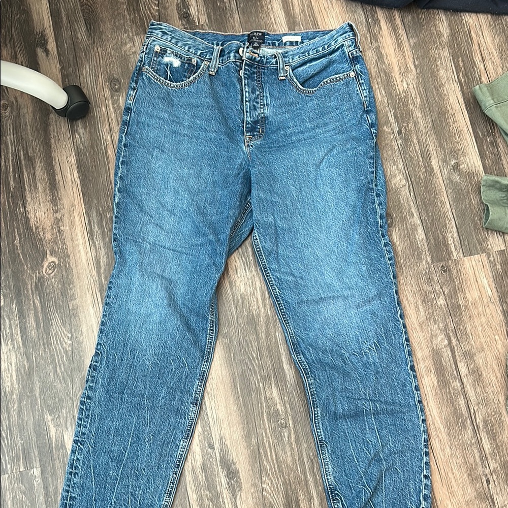 J. Crew Factory Blue Straight Leg Jeans Classic Style